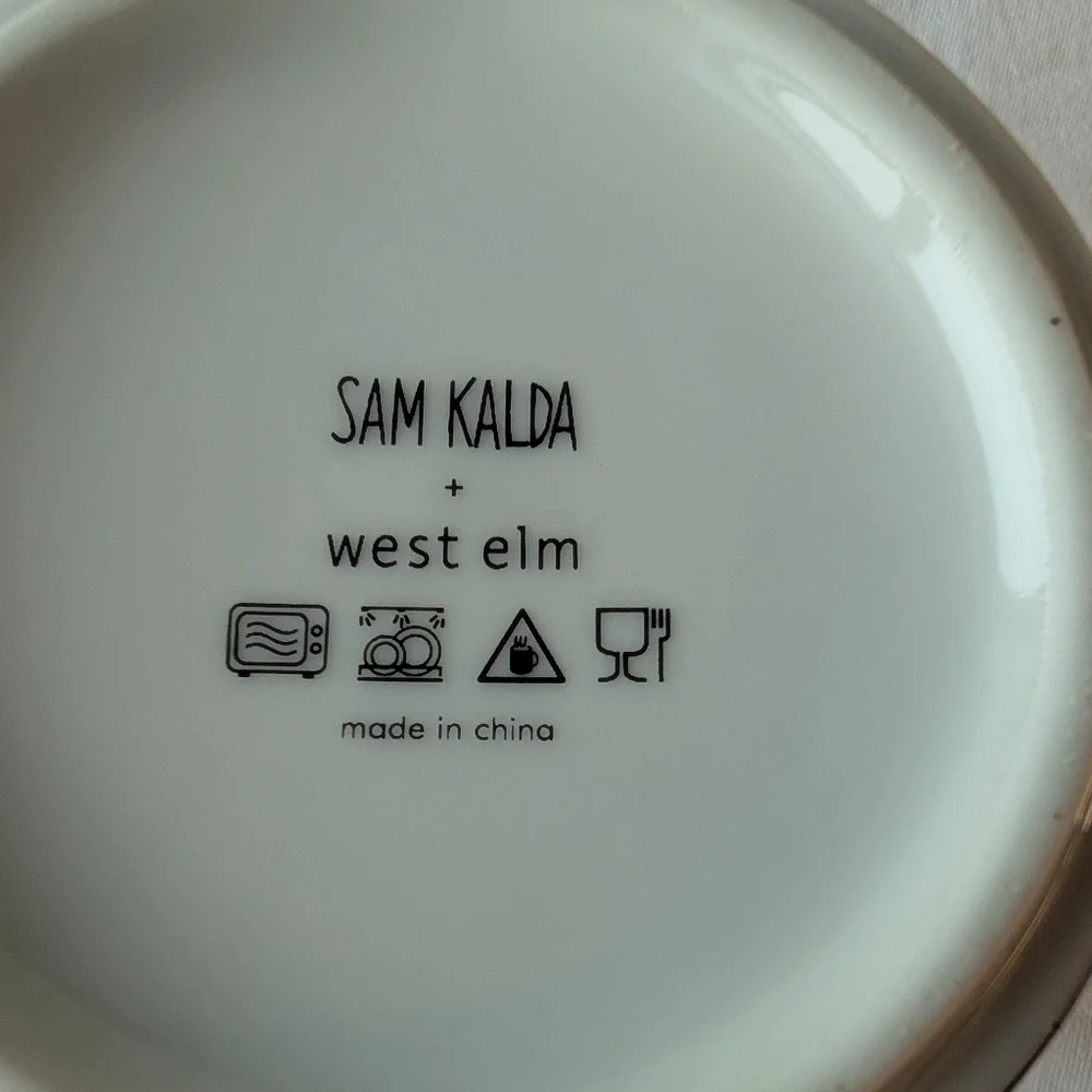 West Elm Sam Kalda ASCPA Pets In Windows City Night Skyline Mug Cup